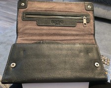 Billy Bag Soft Black Leather Travel Documents Long Wallet