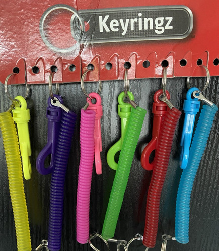 Retractable spiral clip - spiral, on