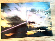 SAAB 900 TURBO PLANE MAKER 3 SIDES - FRAMEABLE  ORIGINAL CLASSIC CAR ADVERT