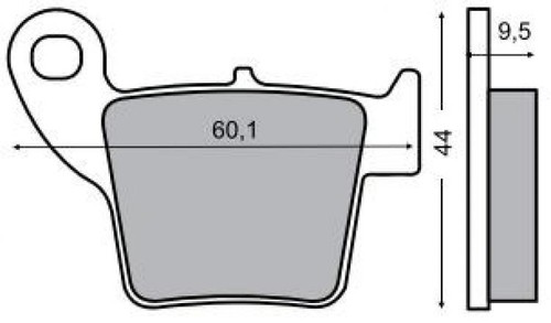 Rear brake pads honda - rear,