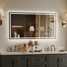 48X24 LED Bathroom Mirror with