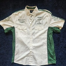 Hackett Aston Martin Motorsport shirtGreen Mens Size XL Short Sleeve