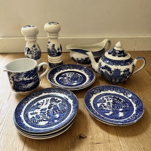 Vintage willow pattern - vintage,