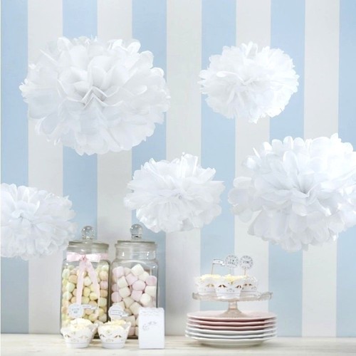 Tissue pom poms wedding - poms,