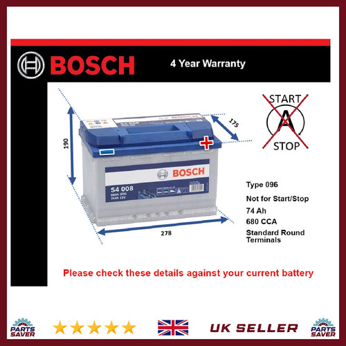 Car battery s4008 - battery, 096