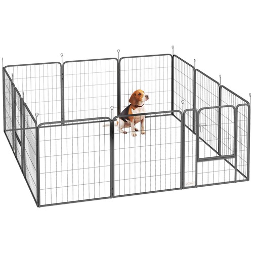 Pawhut dog pen panel - dog, pen,