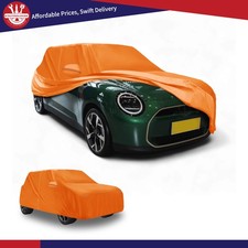Car Cover Waterproof All Weather for BMW Mini Cooper 2DR 02-21 Orange Cotton