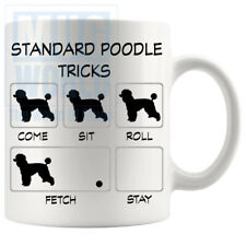 Standard Poodle Tricks Mug Dog Mom Dog Dad Funny Christmas Birthdays Handmade...