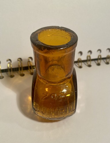 Vintage small 2oz golden - golden, amber