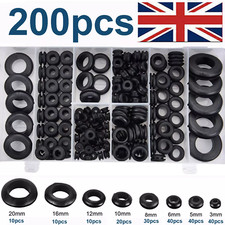 200x Wiring Grommets Rubber