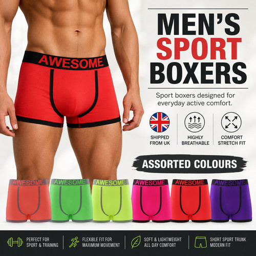 Mens neon boxer shorts - mens,