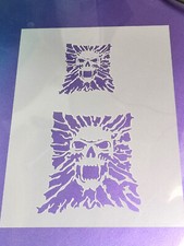 Webbed Skull Set Of 3 Airbrush Stencils