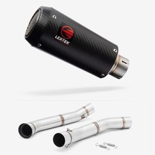 Lextek CP9C Full Carbon Exhaust 180mm with Link Pipe for KTM 690 Duke (12-15)