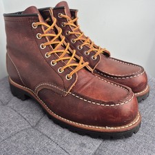 Red Wing 8146 Roughneck Briar Oil Slick  Moc Toe Boots Uk 7 EU 41 USED