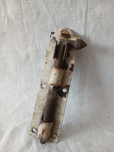 Vintage iron door lock sliding - iron,