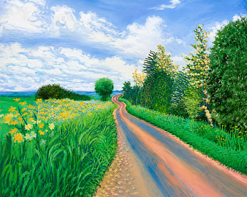 David hockney early blossom - early,