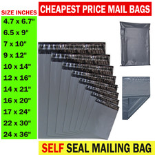 Grey Mailing Bags All Sizes