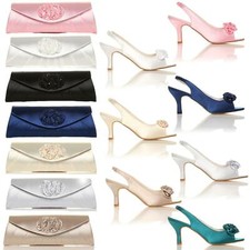 WOMEN LADIES LOW KITTEN HEEL