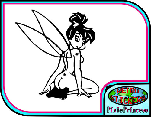 Naked tinkerbell fairy vinyl - tinkerbell, y