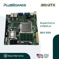 Supermicro X7SPA-H BGA 559 Mini Plex Server Motherboard w/ 1x D510 2x 1GB Memory