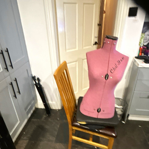 Pink female dressmaker dummy - female, dressmaker's
