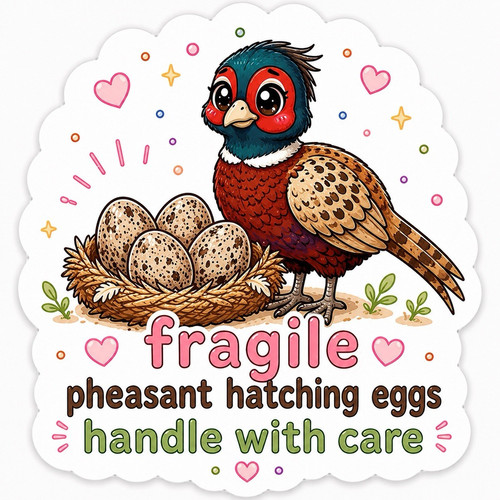 100 fragile pheasant hatching - 100,