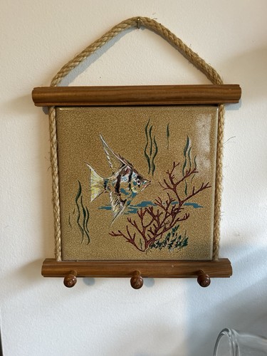 Vintage fish wall - vintage, tile