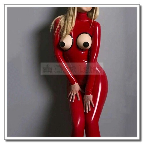 Latex catsuit front - latex,