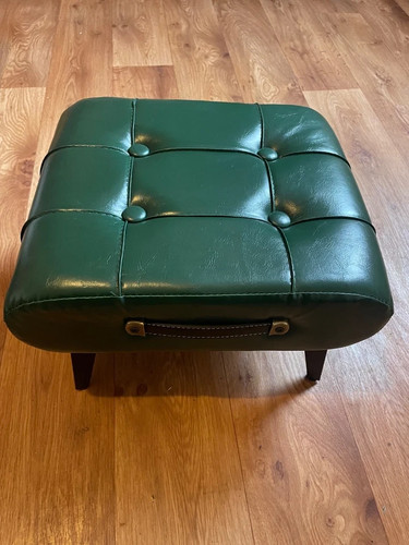 Luxury leather footstool - pu,