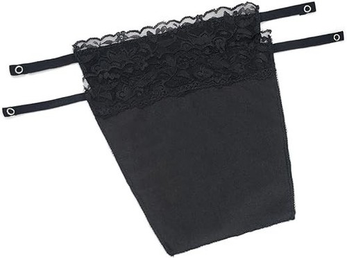 Lady lace clip mock - lace, clip-on
