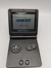 Nintendo Gameboy Advance SP AGS-001  Black GBA SP Working & Mario Bros. 3 Game