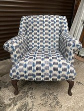 New Fireside ArmChair  -Laura Ashley  Styl - The Pure Edit  Patola Indigo Fabric