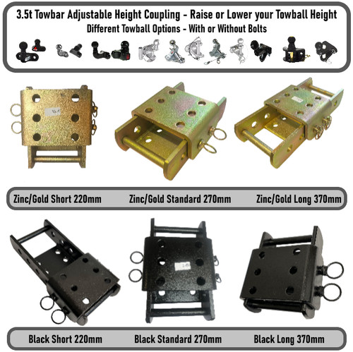 Towbar adjustable height - towbar,