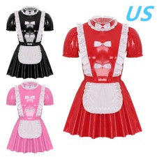 Men's PVC Leather French Maid