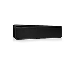 UAP Doormaster 12" Black Letterbox for uPVC Composite Wooden Doors 40-80mm