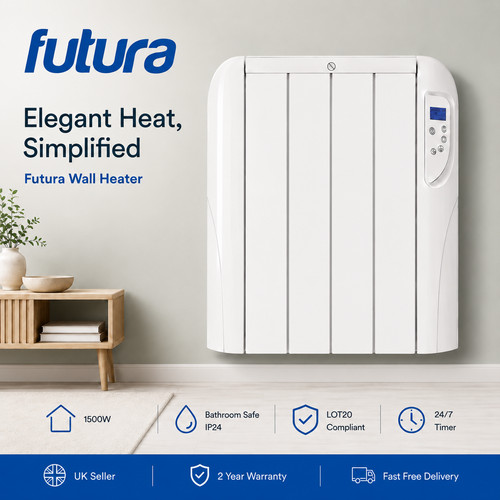 Futura 1500w panel heater - 1500w,