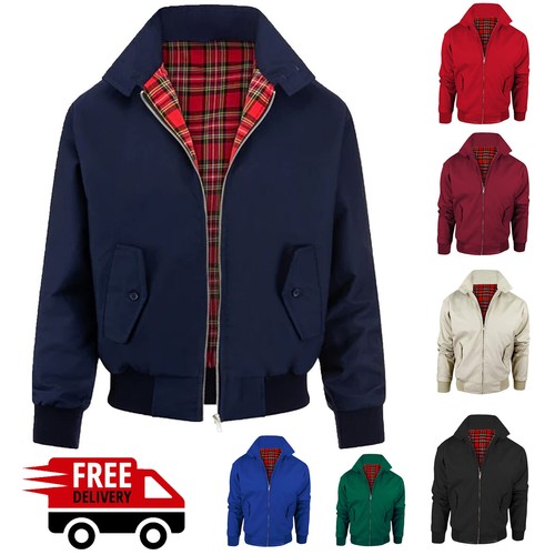 Mens harrington jacket tartan - mens,