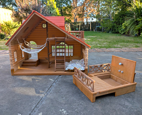 Sylvanian families log cabin - sylvanian,