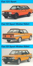 Fiat 126 Bambino Panda X1/9 131 Sport Röhrl 132 brochure price list 1981 AY