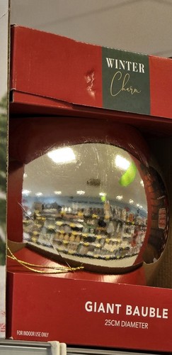 Giant gold christmas bauble - giant,