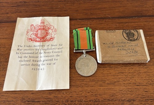 Ww2 defence medal - medal, mr