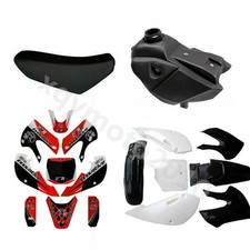 KLX110 Plastics Fender Kit Sticker Seat Tank Thumpstar Pit Bike KLX 140cc 110cc