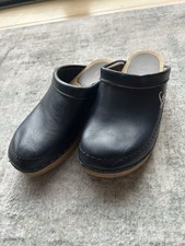 Retro traditional blue leather