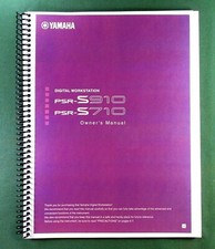 Yamaha PSR-S910 PSR-S710 Instruction Manual: 112 Pages & Protective Covers!