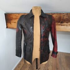 Belstaff BlackMens Leather "FREE-TIBET " Jacket 38" Chest *RARE*