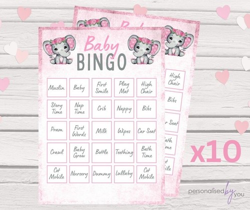Baby shower bingo - shower,