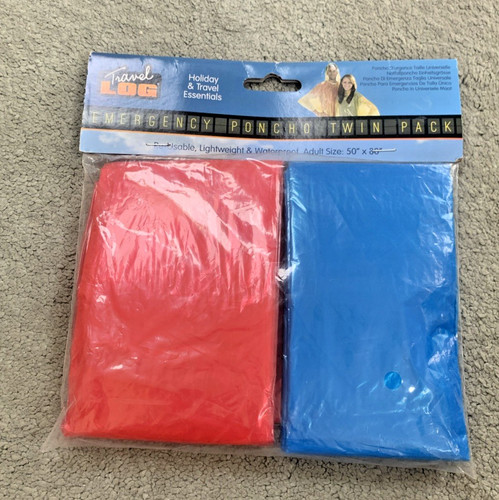 Pair lightweight poncho - a, of