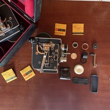 Vintage Bolex H16 REX 3 16mm Movie Camera Serial #210408 | 16mm & 25mm RX Lenses