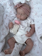 New 100% Full Silicone Reborn Doll - Weighted Newborn Girl - Soft - Flexi - 