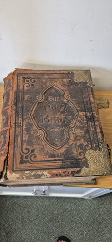 Antique holy bible illustrated - antique,